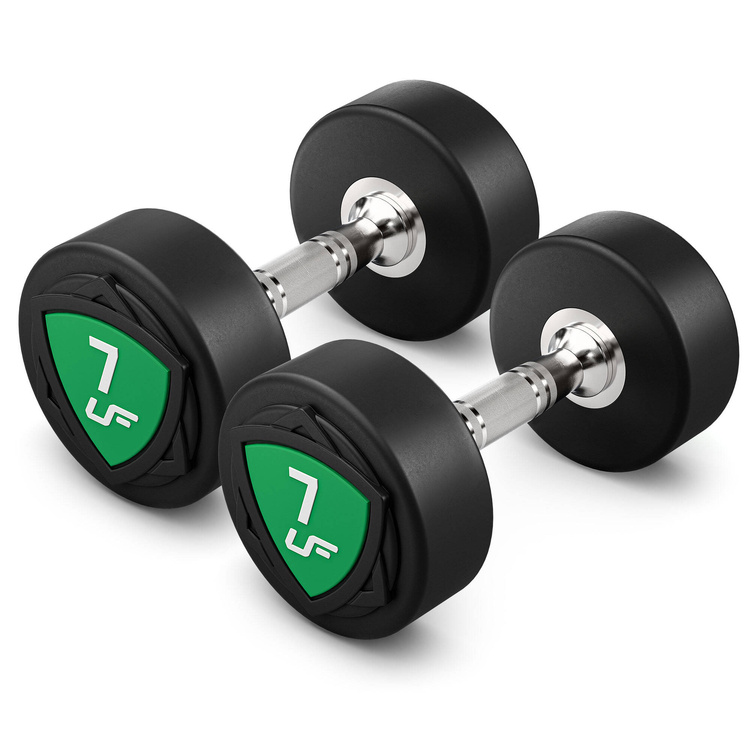 Set di manubri in poliuretano 1-10kg (incrementi di 1 kg) 110 kg - UpForm