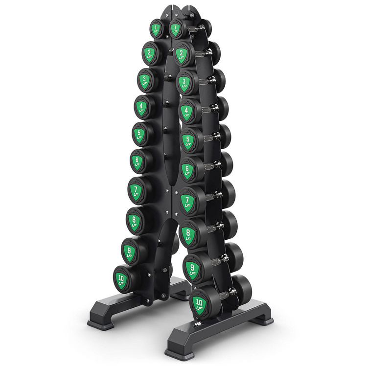 Set di manubri in poliuretano 1-10kg (incrementi di 1 kg) 110 kg - UpForm