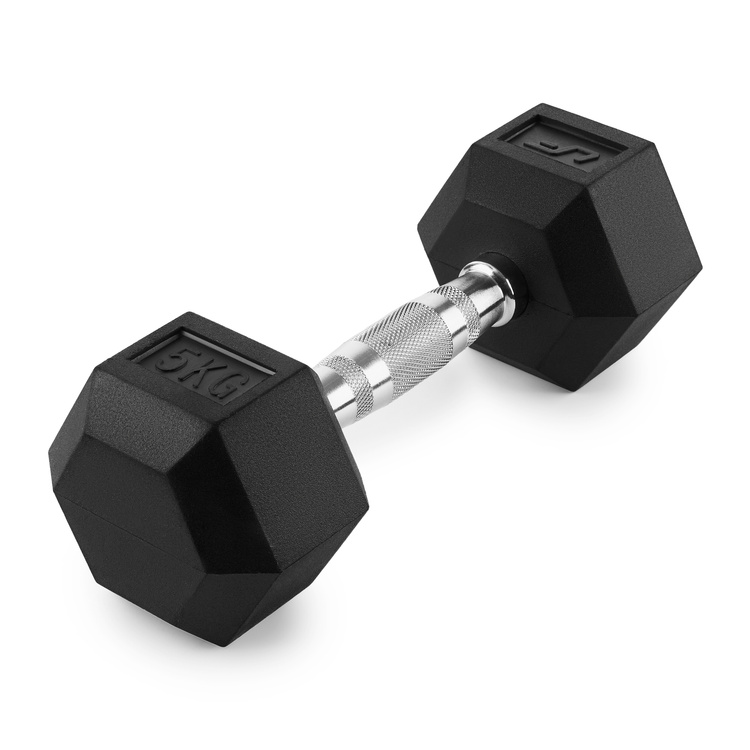 Manubrio HEX in ghisa con rivestimento in gomma 5 kg - UpForm