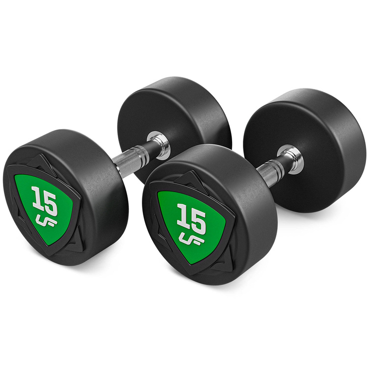 Set di manubri in poliuretano 2,5-25kg (incrementi di 2,5 kg) 275 kg - UpForm