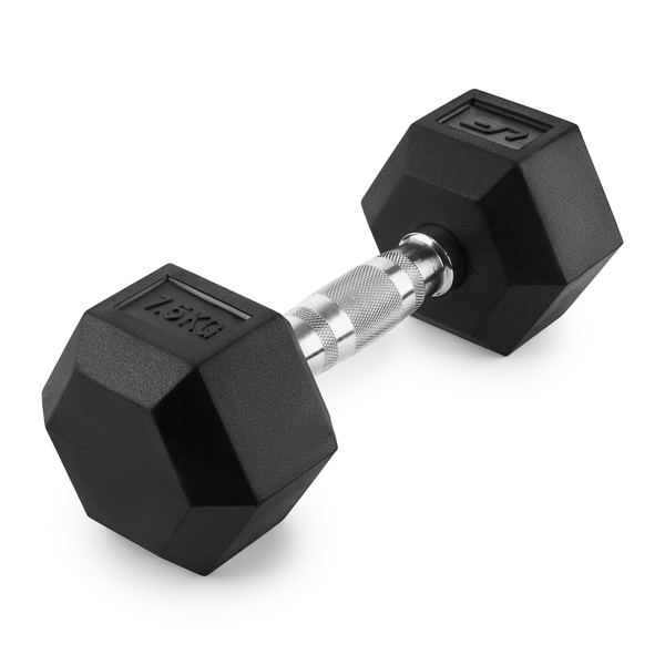 Manubrio HEX in ghisa con rivestimento in gomma 7,5 kg - UpForm