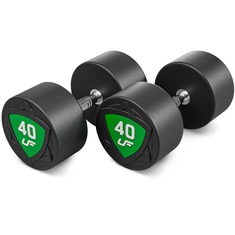 Set di manubri in poliuretano 40-50 kg (incrementi di 2,5 kg) 450 kg - UpForm