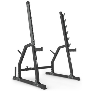 Set MS3_2.0_113KG_G | panca bifacciale + cavalletti da palestra con assicurazione e regolazione della distanza + barre rinforzate e pesi gommati 113 kg - Marbo Sport