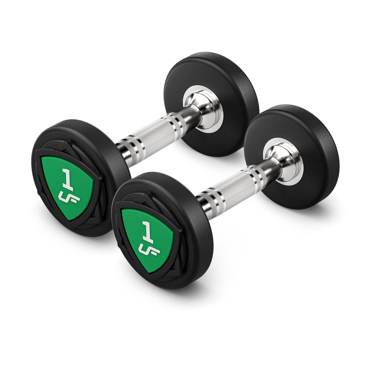 Set di manubri in poliuretano 1-10kg (incrementi di 1 kg) 110 kg - UpForm