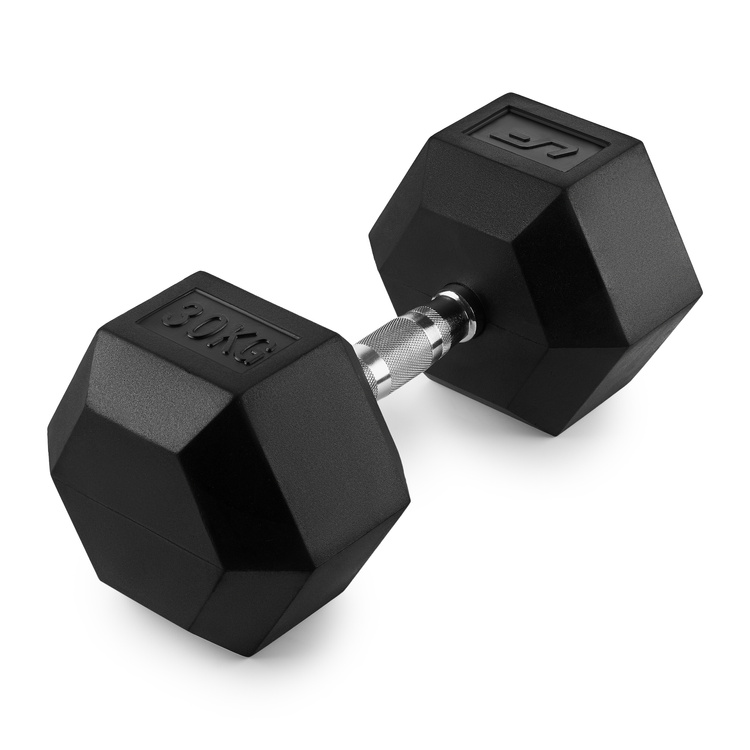 Manubrio HEX in ghisa con rivestimento in gomma 30 kg - UpForm