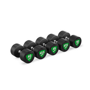 Set di manubri in poliuretano 40-50 kg (incrementi di 2,5 kg) 450 kg - UpForm