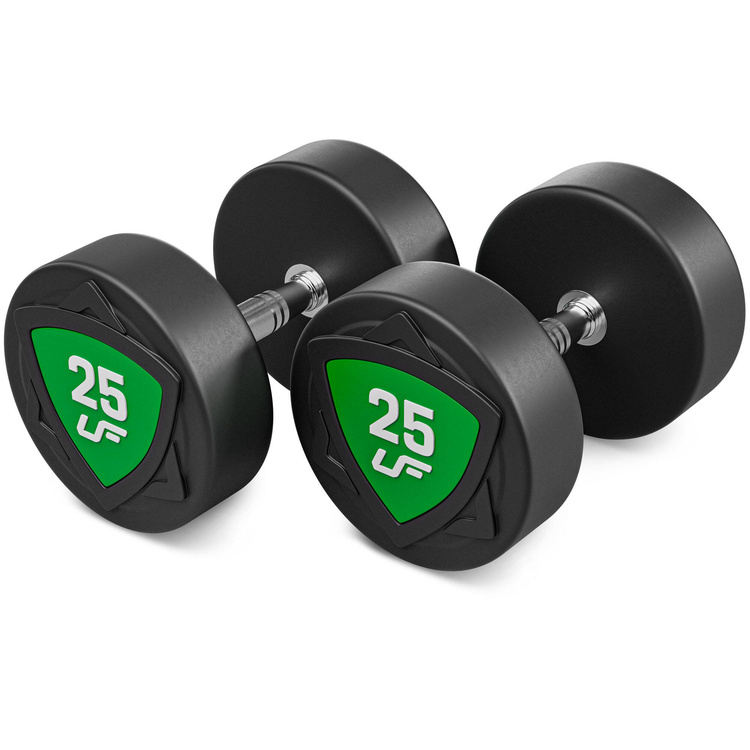 Set di manubri in poliuretano 2,5-25kg (incrementi di 2,5 kg) 275 kg - UpForm