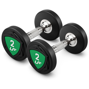 Set di manubri in poliuretano 1-10kg (incrementi di 1 kg) 110 kg - UpForm