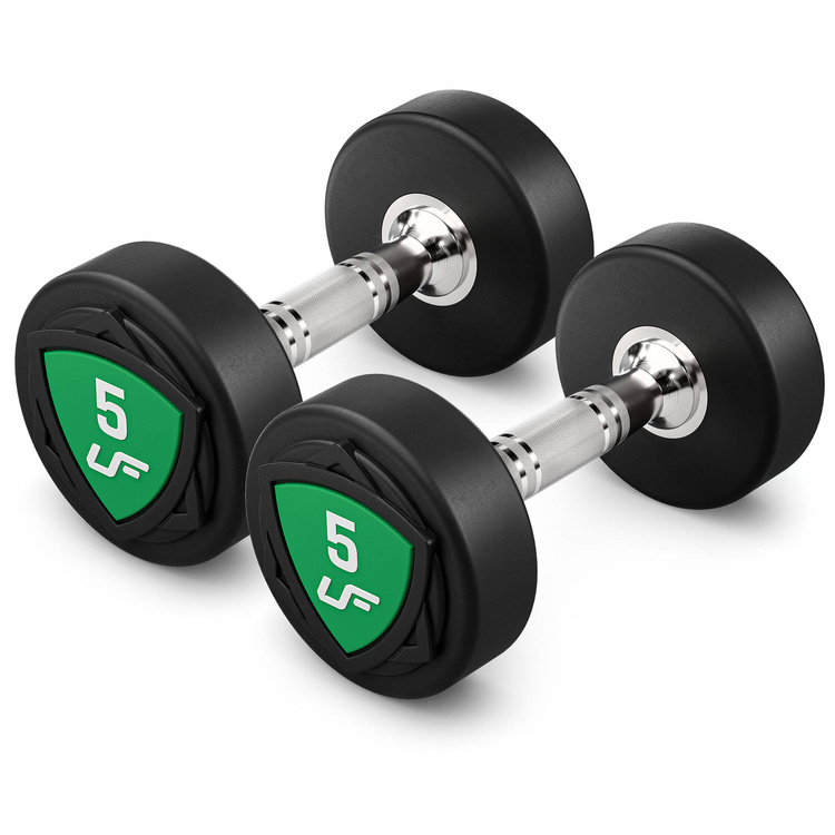Set di manubri in poliuretano 1-10kg (incrementi di 1 kg) 110 kg - UpForm