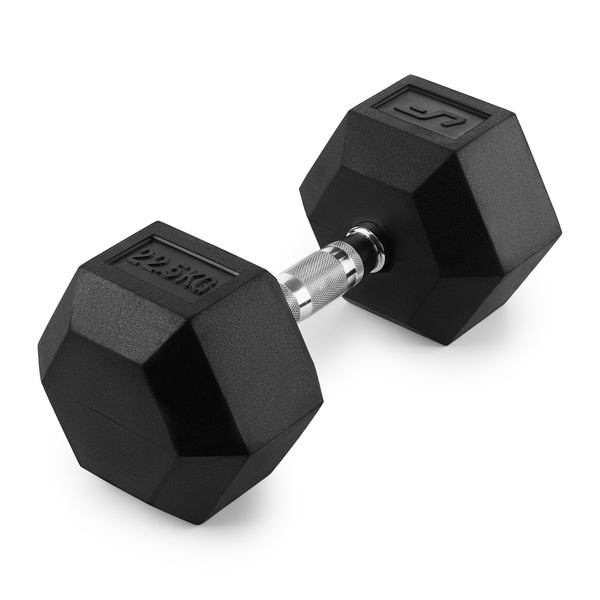 Manubrio HEX in ghisa con rivestimento in gomma 22,5 kg - UpForm