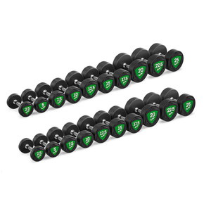Set di manubri in poliuretano 2,5-25kg (incrementi di 2,5 kg) 275 kg - UpForm