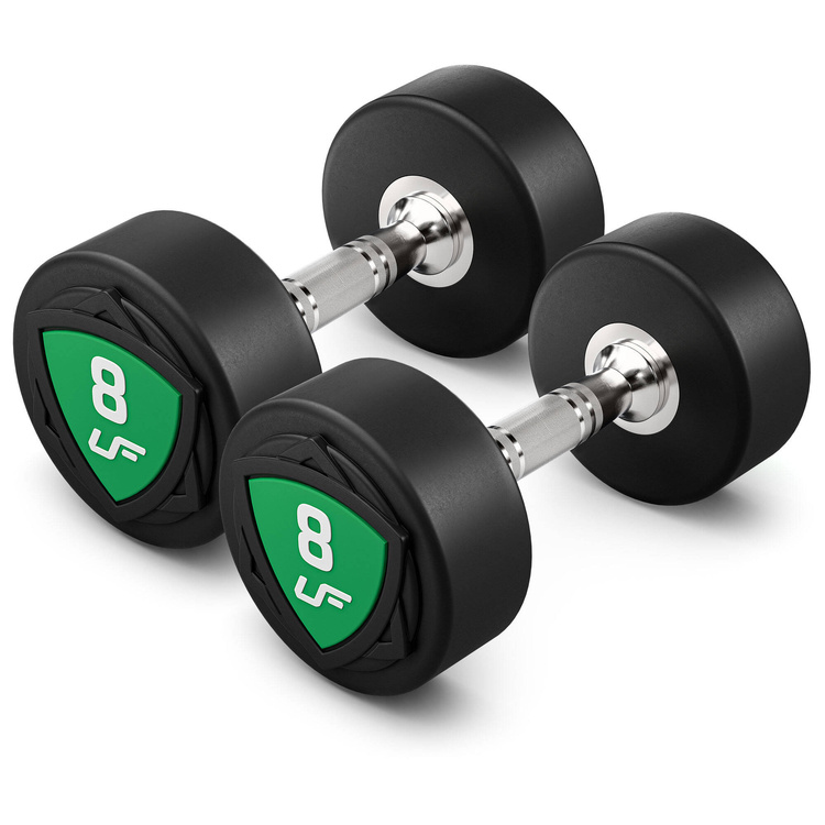 Set di manubri in poliuretano 1-10kg (incrementi di 1 kg) 110 kg - UpForm