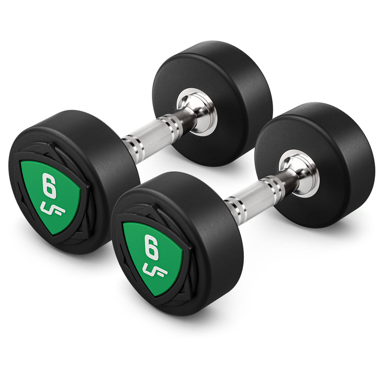Set di manubri in poliuretano 1-10kg (incrementi di 1 kg) 110 kg - UpForm