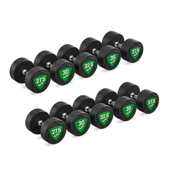 Set di manubri in poliuretano 27,5-37,5kg (incrementi di 2,5 kg) 325 kg - UpForm