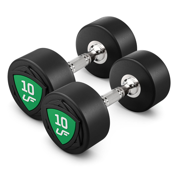 Set di manubri in poliuretano 1-10kg (incrementi di 1 kg) 110 kg - UpForm